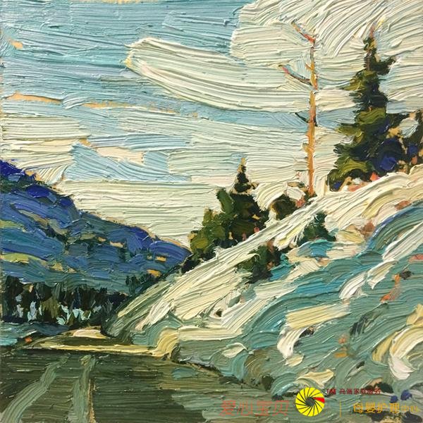 ���滭������ Ken Faulks ���ڱʴ���ɫ�ʵ�ڹ��