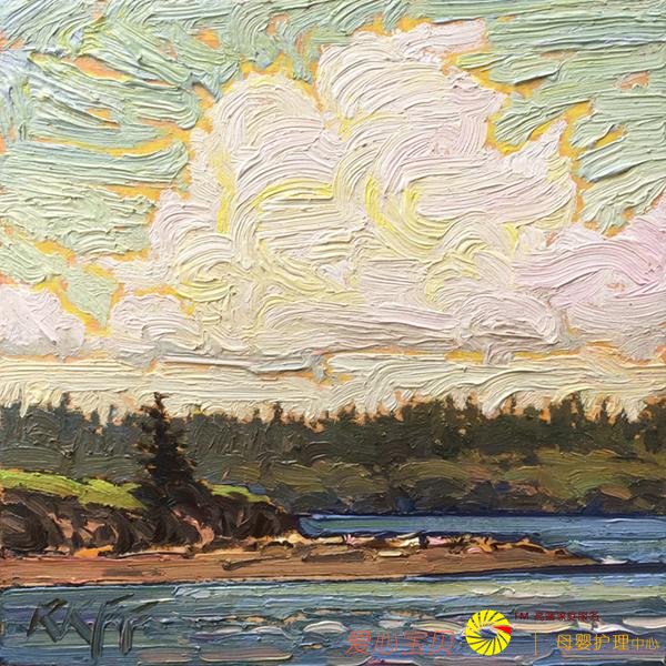 ���滭������ Ken Faulks ���ڱʴ���ɫ�ʵ�ڹ��